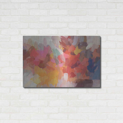 Luxe Metal Art 'Abstract Colorful Flows 7' by Irena Orlov Metal Wall Art,36x24