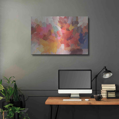 Luxe Metal Art 'Abstract Colorful Flows 7' by Irena Orlov Metal Wall Art,36x24