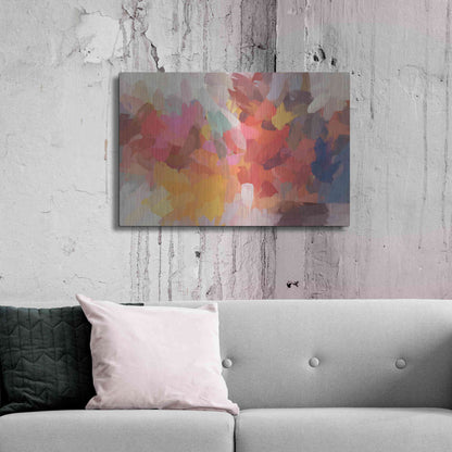 Luxe Metal Art 'Abstract Colorful Flows 7' by Irena Orlov Metal Wall Art,36x24