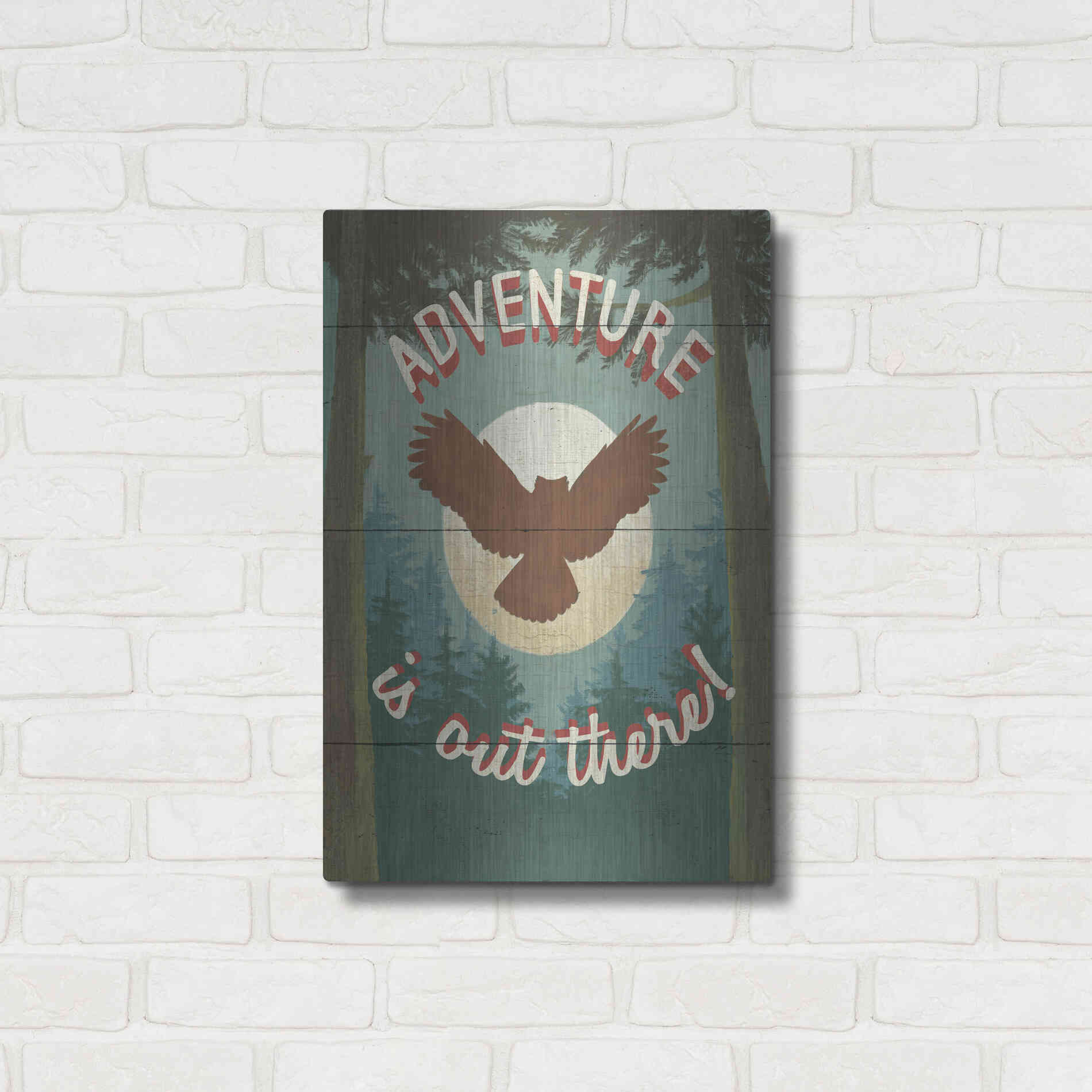 Luxe Metal Art 'Discover the Wild IV' by Janelle Penner, Metal Wall Art,16x24