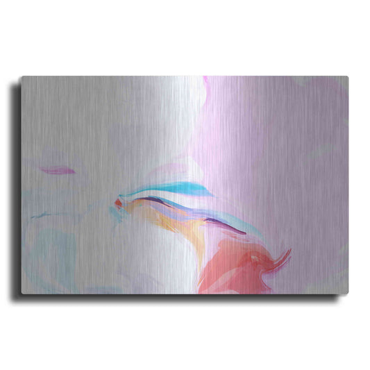 Luxe Metal Art 'Abstract Colorful Flows 8' by Irena Orlov Metal Wall Art