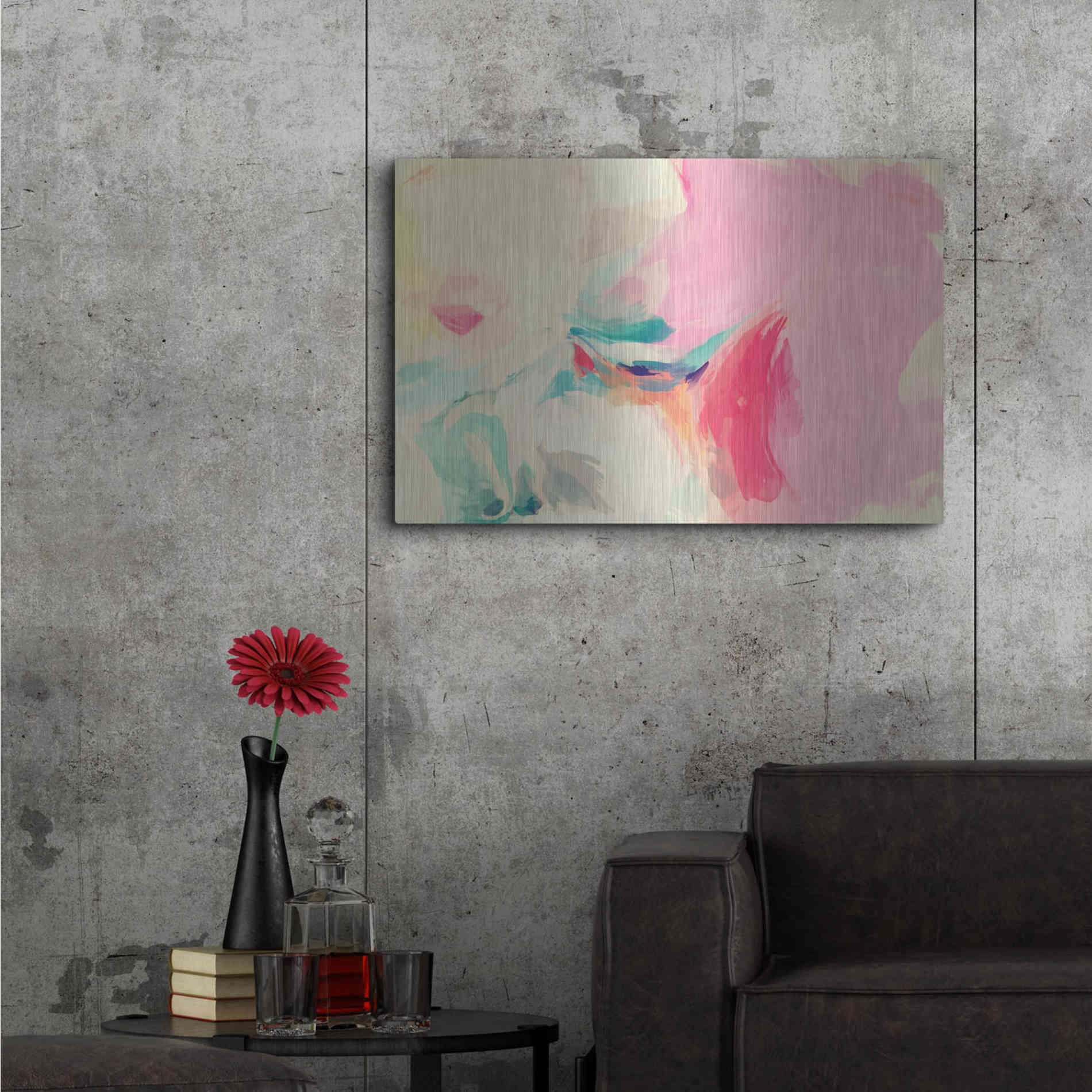 Luxe Metal Art 'Abstract Colorful Flows 9' by Irena Orlov Metal Wall Art,36x24