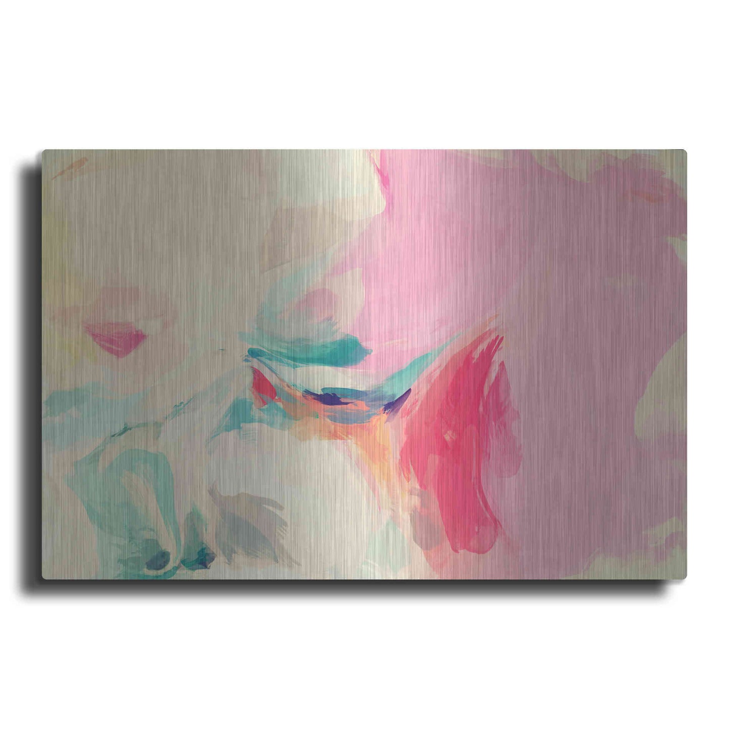 Luxe Metal Art 'Abstract Colorful Flows 9' by Irena Orlov Metal Wall Art