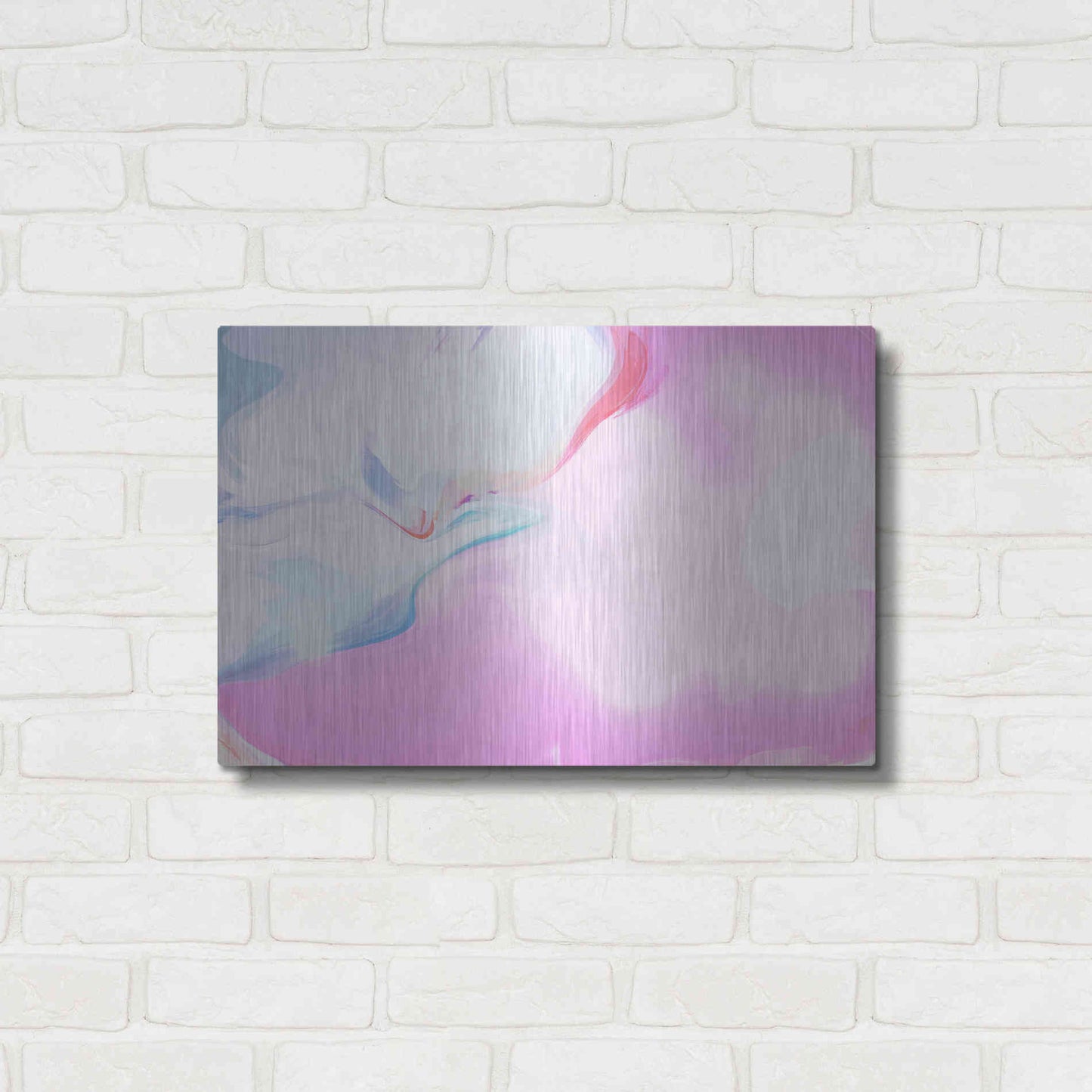 Luxe Metal Art 'Abstract Colorful Flows 10' by Irena Orlov Metal Wall Art,24x16