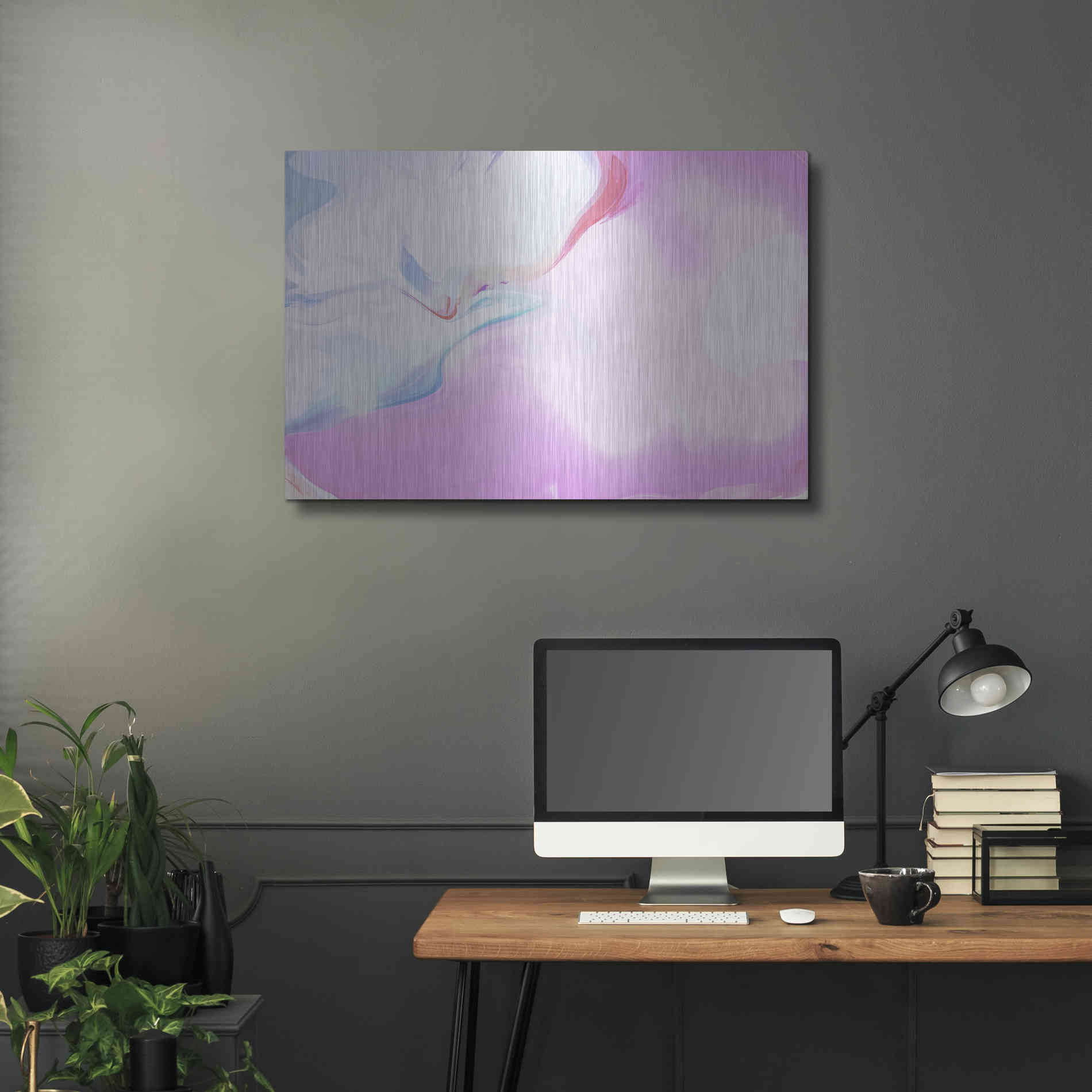 Luxe Metal Art 'Abstract Colorful Flows 10' by Irena Orlov Metal Wall Art,36x24