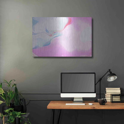 Luxe Metal Art 'Abstract Colorful Flows 10' by Irena Orlov Metal Wall Art,36x24