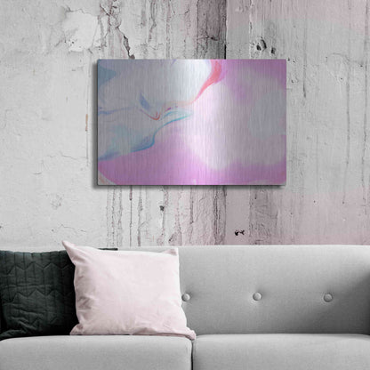 Luxe Metal Art 'Abstract Colorful Flows 10' by Irena Orlov Metal Wall Art,36x24