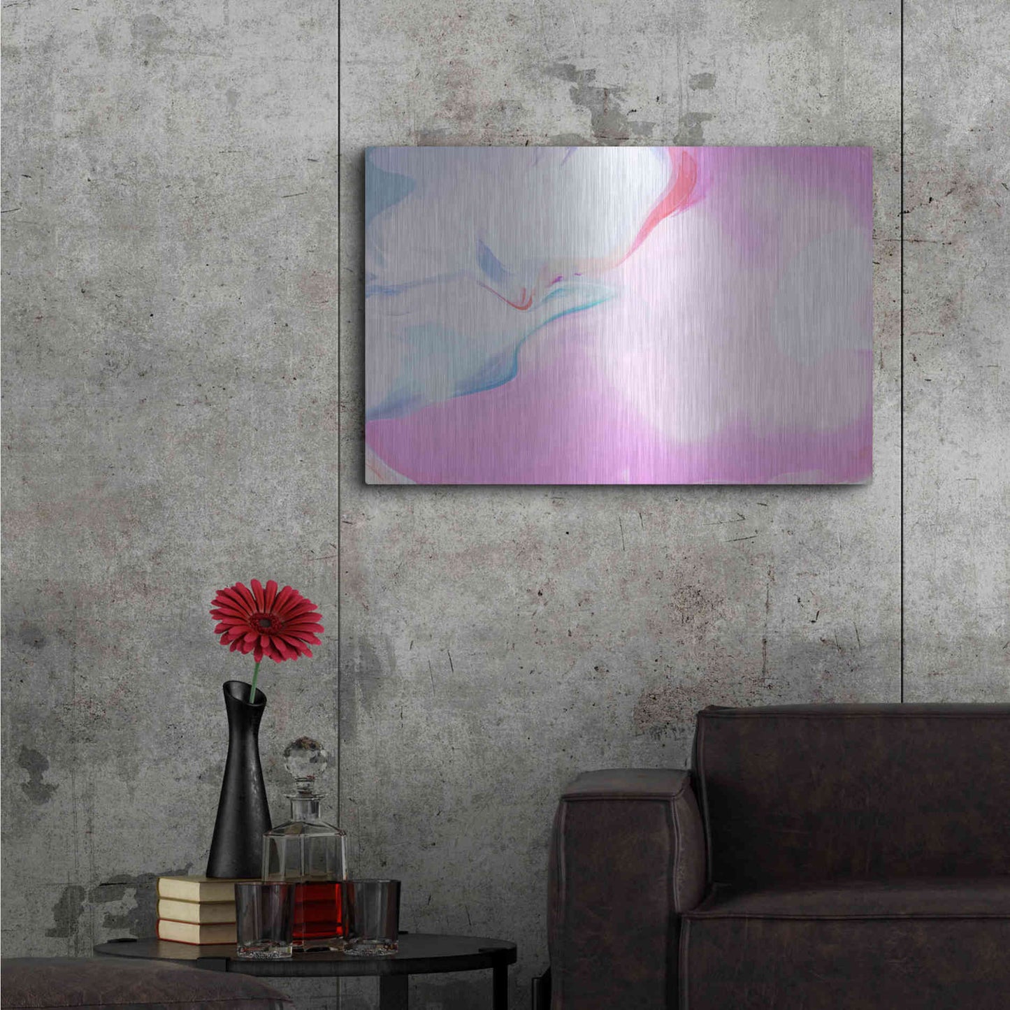 Luxe Metal Art 'Abstract Colorful Flows 10' by Irena Orlov Metal Wall Art,36x24