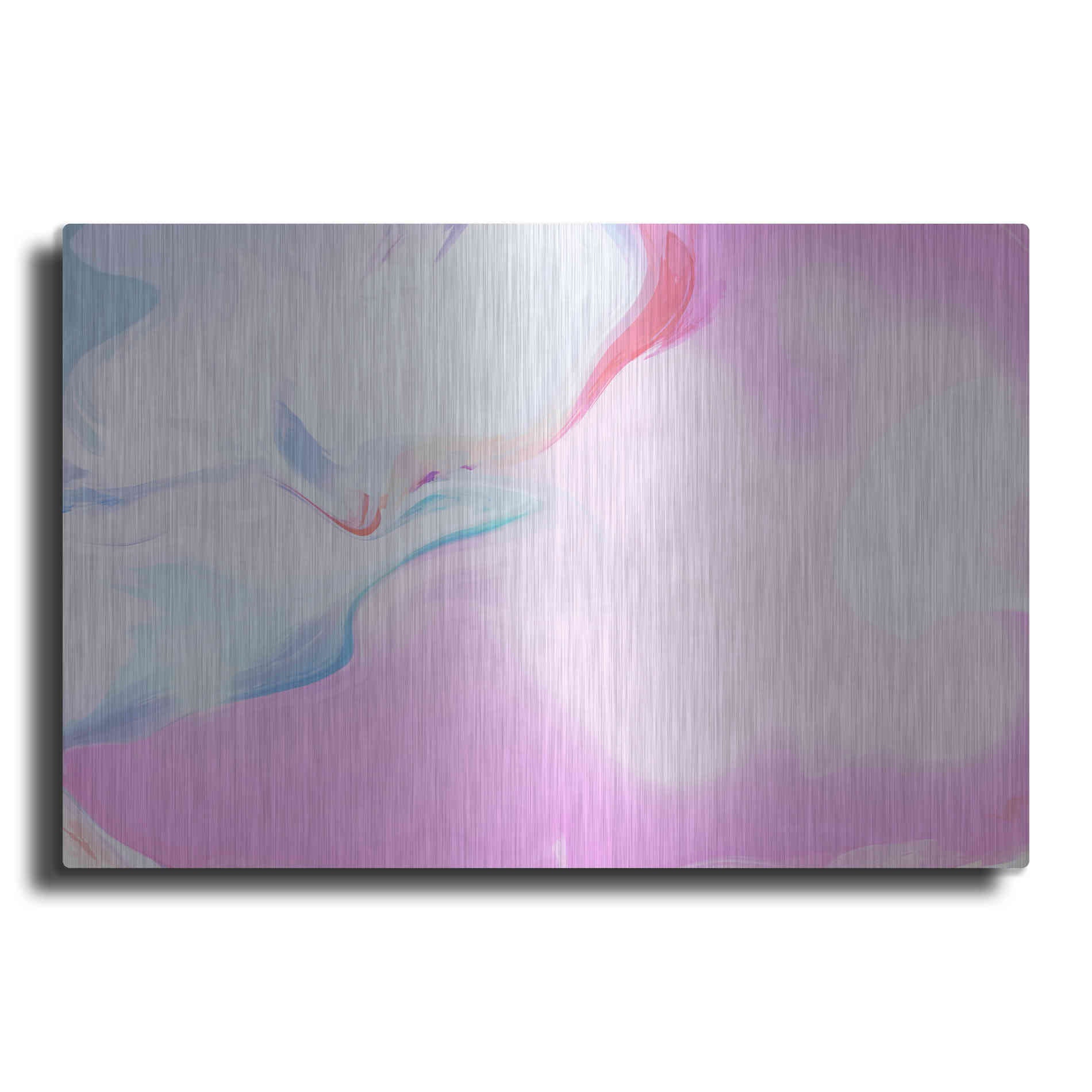 Luxe Metal Art 'Abstract Colorful Flows 10' by Irena Orlov Metal Wall Art