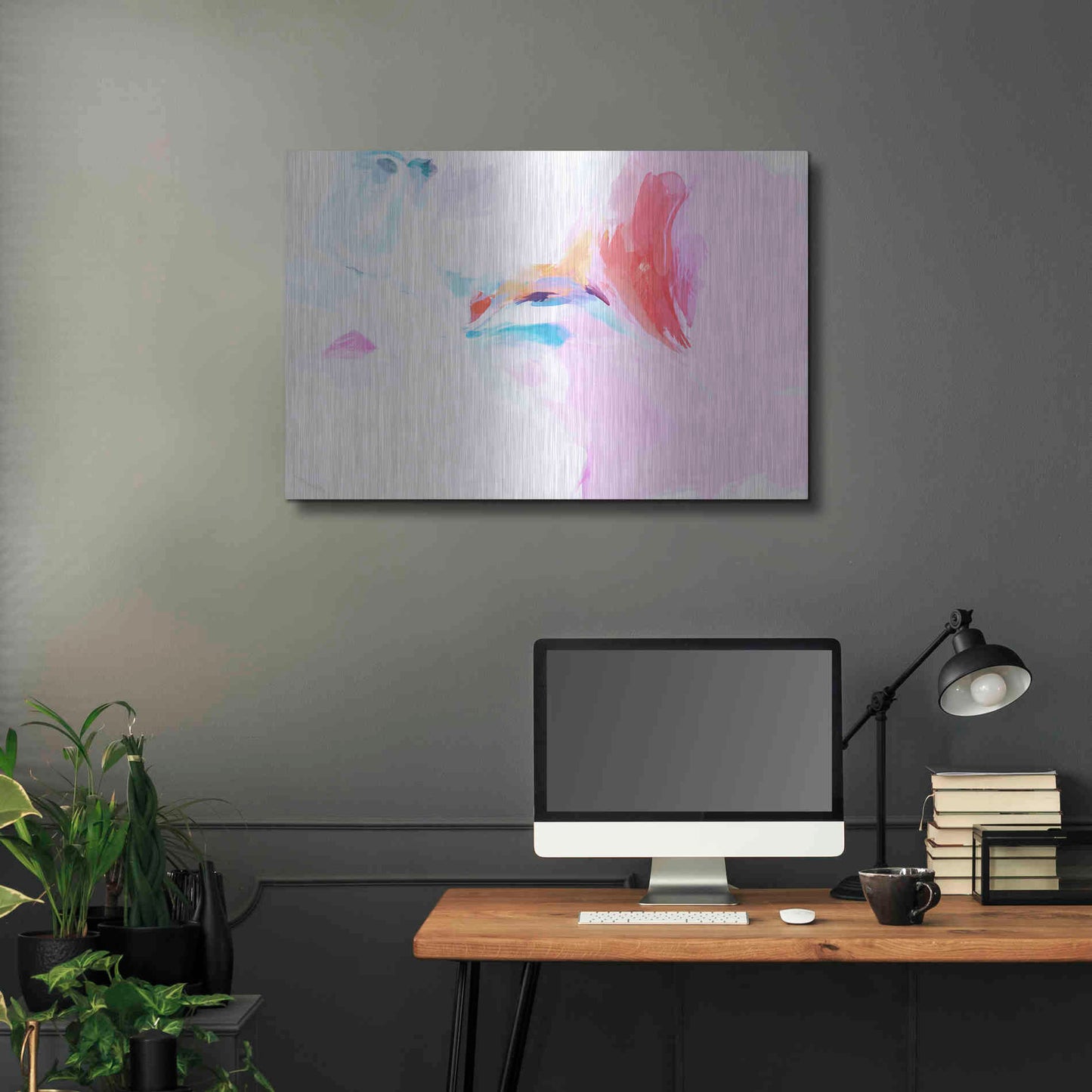 Luxe Metal Art 'Abstract Colorful Flows 11' by Irena Orlov Metal Wall Art,36x24