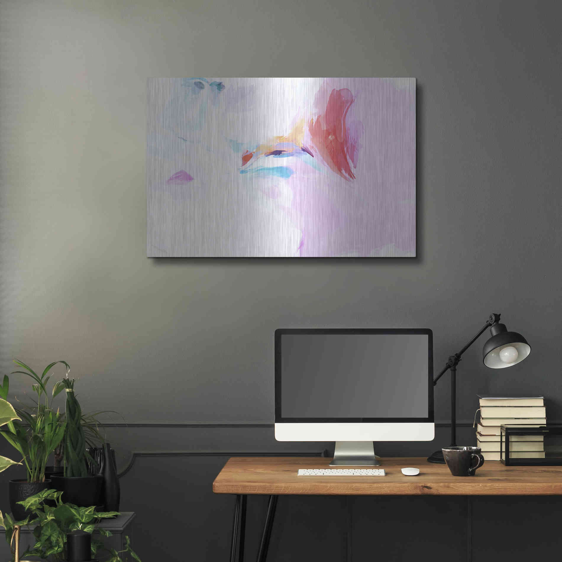 Luxe Metal Art 'Abstract Colorful Flows 11' by Irena Orlov Metal Wall Art,36x24