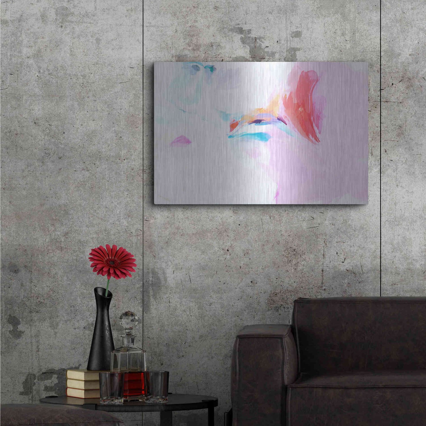 Luxe Metal Art 'Abstract Colorful Flows 11' by Irena Orlov Metal Wall Art,36x24