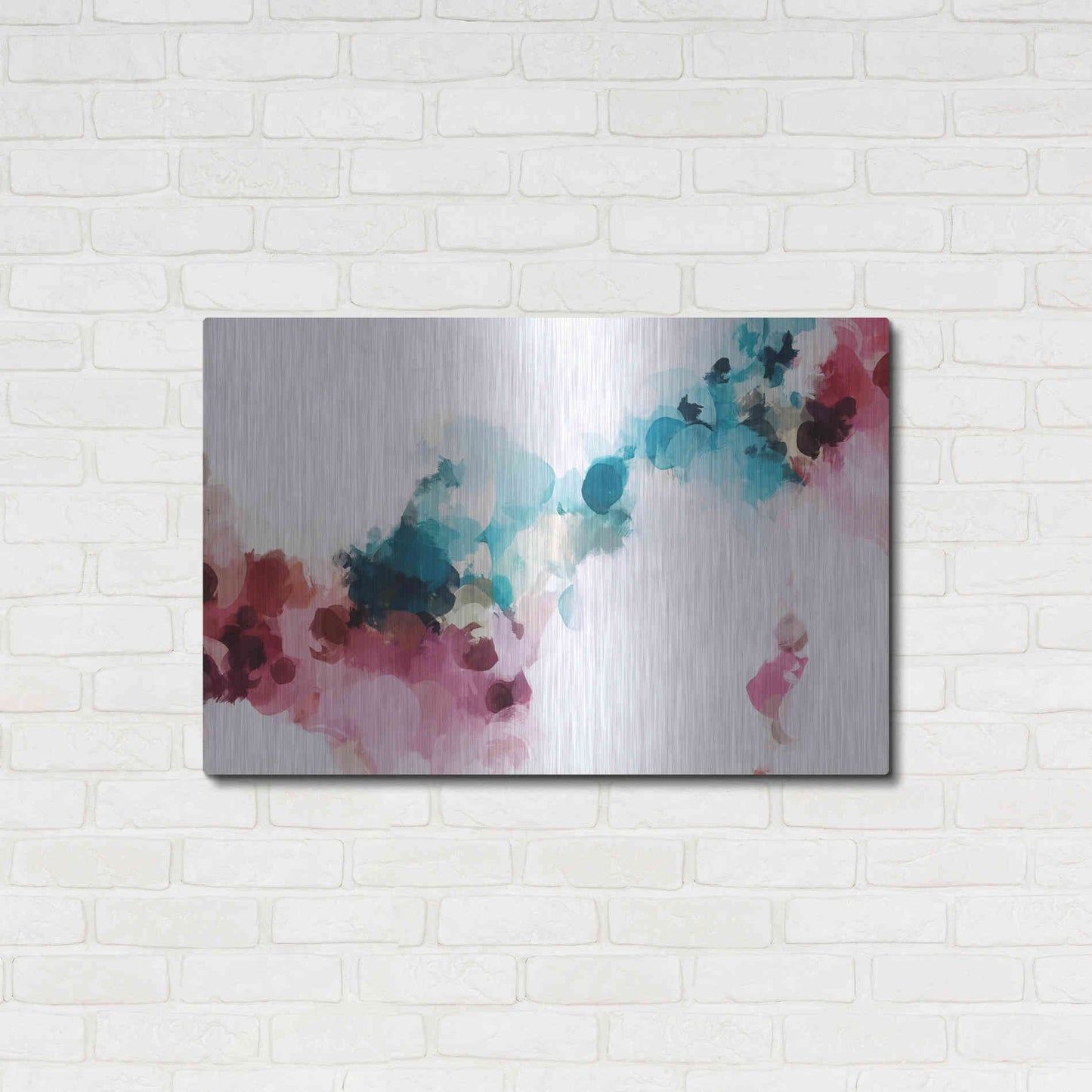 Luxe Metal Art 'Abstract Colorful Flows 17' by Irena Orlov Metal Wall Art,36x24