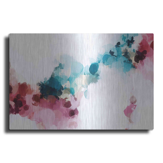 Luxe Metal Art 'Abstract Colorful Flows 17' by Irena Orlov Metal Wall Art