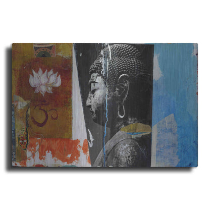 Luxe Metal Art 'Angel Buddha' by Elena Ray, Metal Wall Art