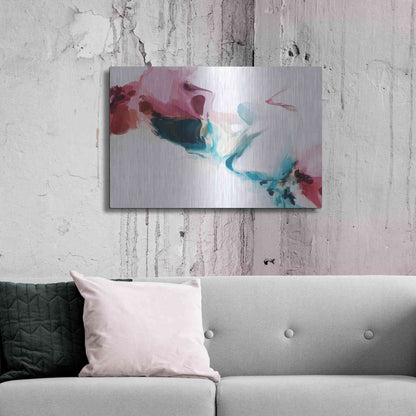 Luxe Metal Art 'Abstract Colorful Flows 18' by Irena Orlov Metal Wall Art,36x24