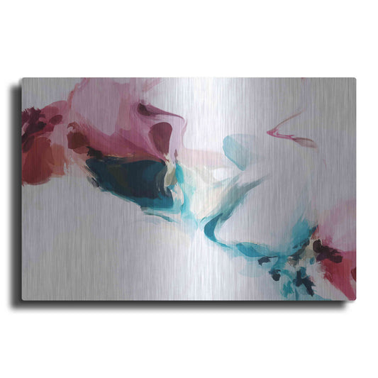 Luxe Metal Art 'Abstract Colorful Flows 18' by Irena Orlov Metal Wall Art