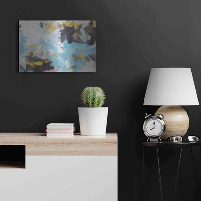 Luxe Metal Art 'Abstract Colorful Flows 21' by Irena Orlov Metal Wall Art,24x16