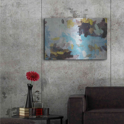 Luxe Metal Art 'Abstract Colorful Flows 21' by Irena Orlov Metal Wall Art,36x24