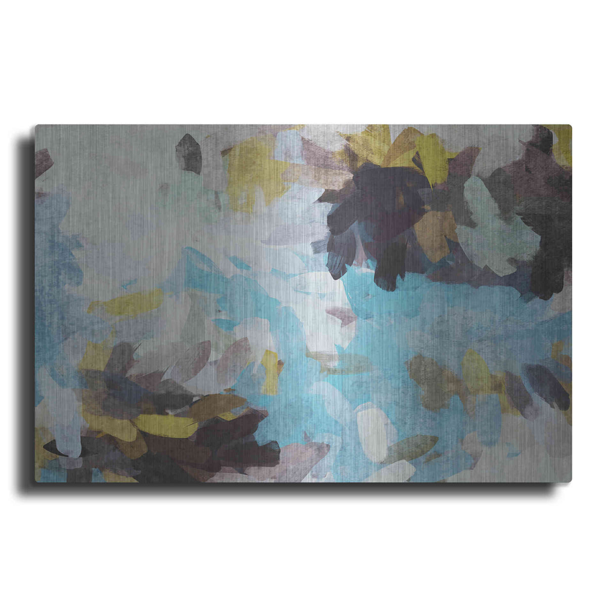 Luxe Metal Art 'Abstract Colorful Flows 21' by Irena Orlov Metal Wall Art