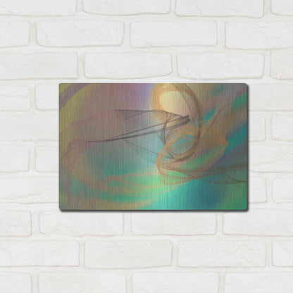 Luxe Metal Art 'Color In The Lines 4' by Irena Orlov Metal Wall Art,16x12