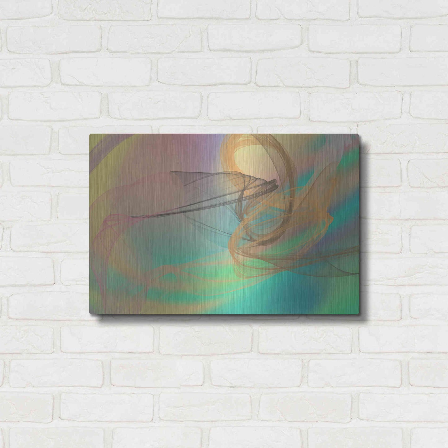 Luxe Metal Art 'Color In The Lines 4' by Irena Orlov Metal Wall Art,24x16