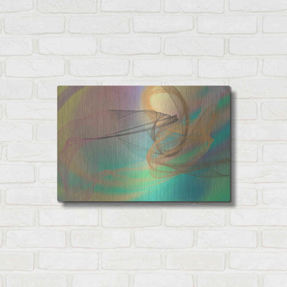 Luxe Metal Art 'Color In The Lines 4' by Irena Orlov Metal Wall Art,24x16