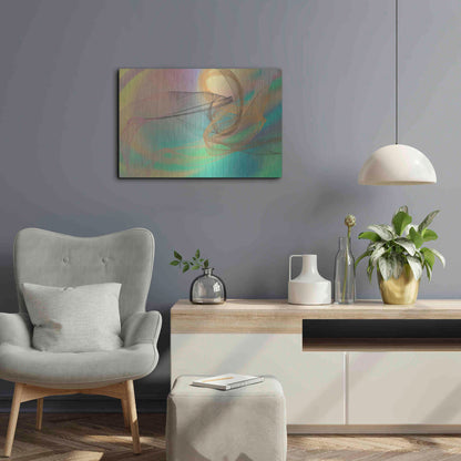 Luxe Metal Art 'Color In The Lines 4' by Irena Orlov Metal Wall Art,24x16