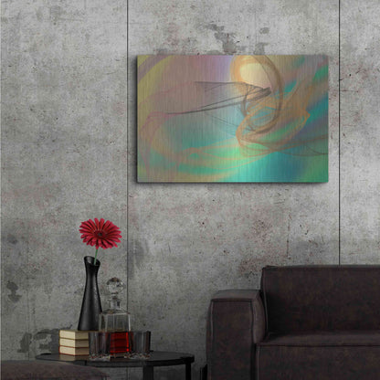 Luxe Metal Art 'Color In The Lines 4' by Irena Orlov Metal Wall Art,36x24