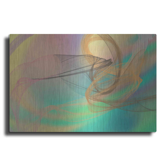 Luxe Metal Art 'Color In The Lines 4' by Irena Orlov Metal Wall Art