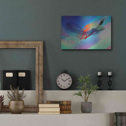 Luxe Metal Art 'Color In The Lines 6' by Irena Orlov Metal Wall Art,16x12