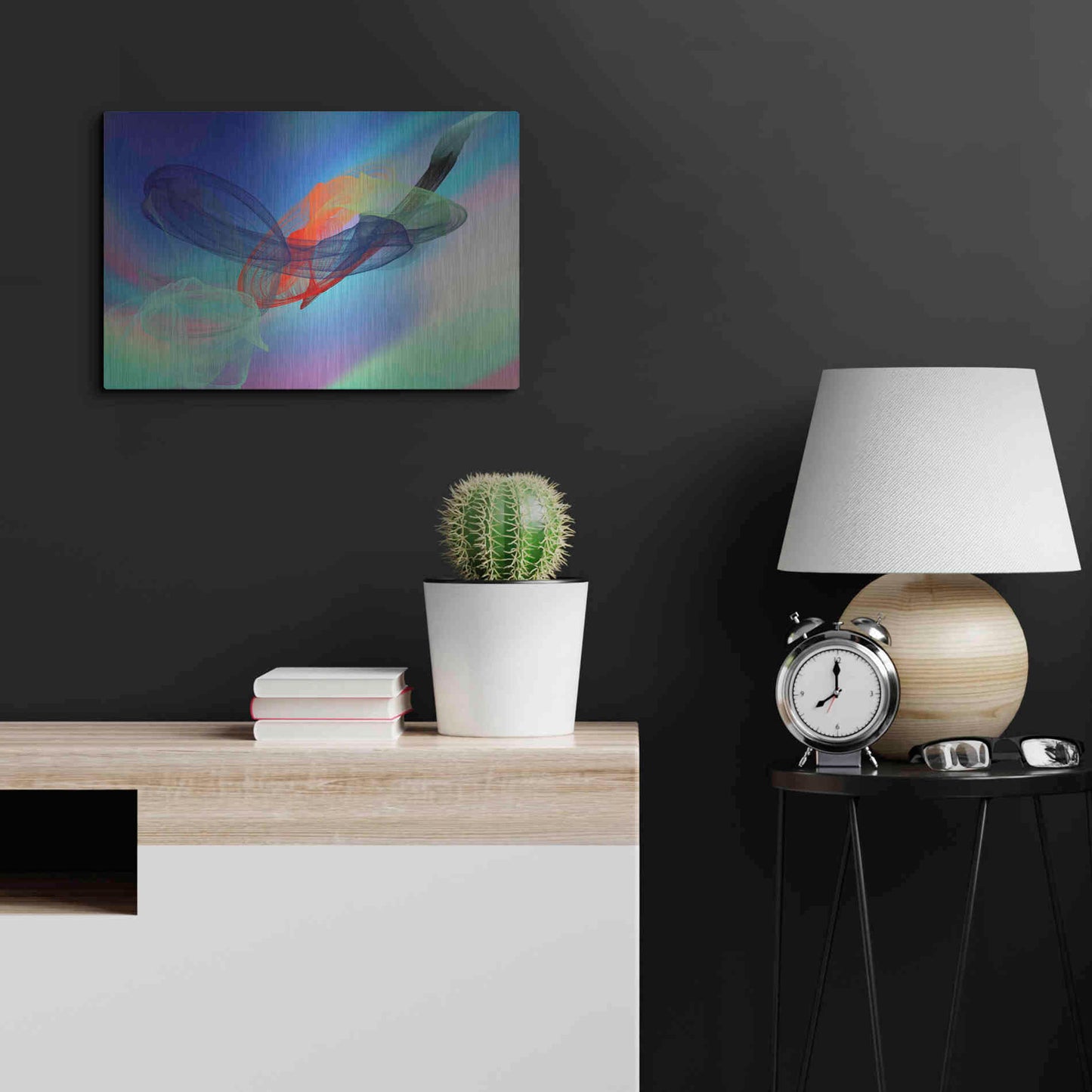 Luxe Metal Art 'Color In The Lines 6' by Irena Orlov Metal Wall Art,24x16