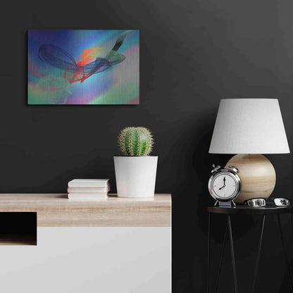 Luxe Metal Art 'Color In The Lines 6' by Irena Orlov Metal Wall Art,24x16