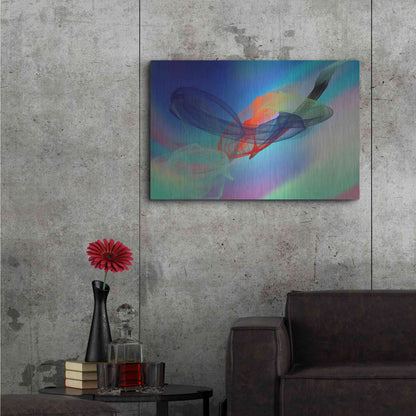 Luxe Metal Art 'Color In The Lines 6' by Irena Orlov Metal Wall Art,36x24