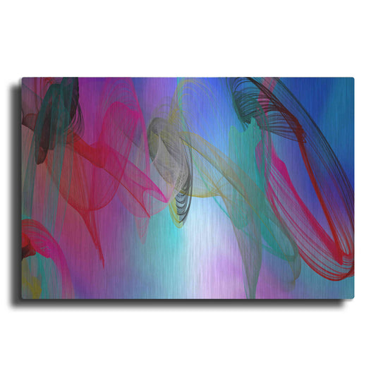 Luxe Metal Art 'Color In The Lines 7' by Irena Orlov Metal Wall Art