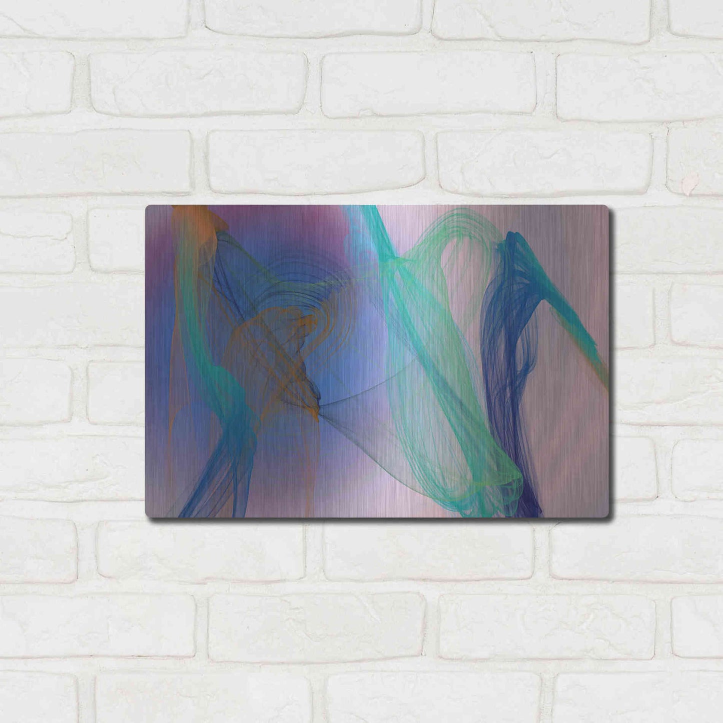Luxe Metal Art 'Color In The Lines 9' by Irena Orlov Metal Wall Art,16x12