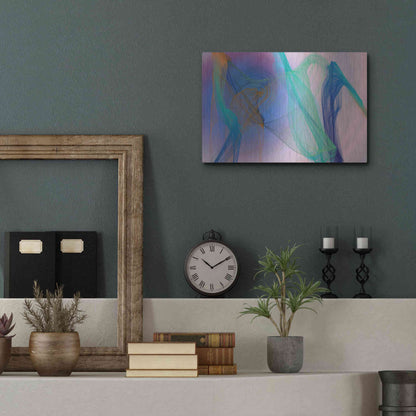 Luxe Metal Art 'Color In The Lines 9' by Irena Orlov Metal Wall Art,16x12
