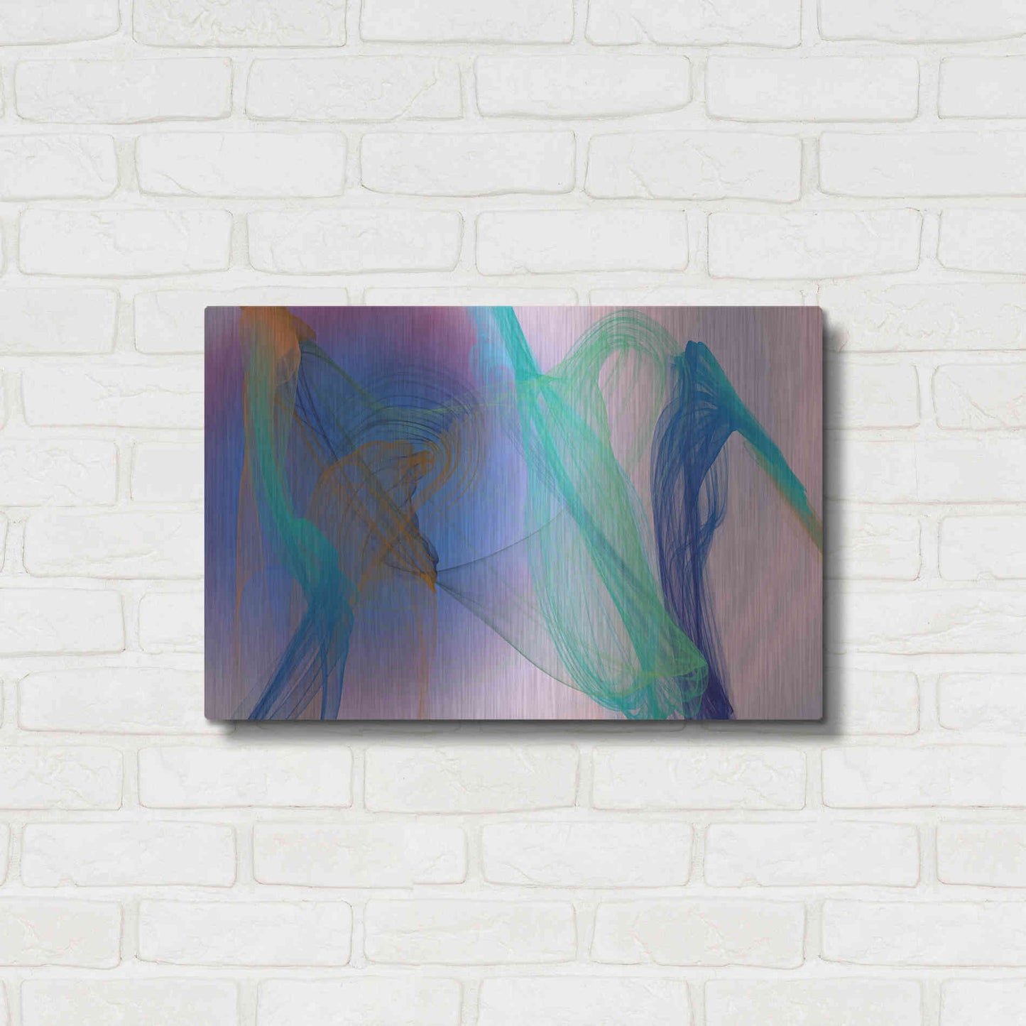 Luxe Metal Art 'Color In The Lines 9' by Irena Orlov Metal Wall Art,24x16
