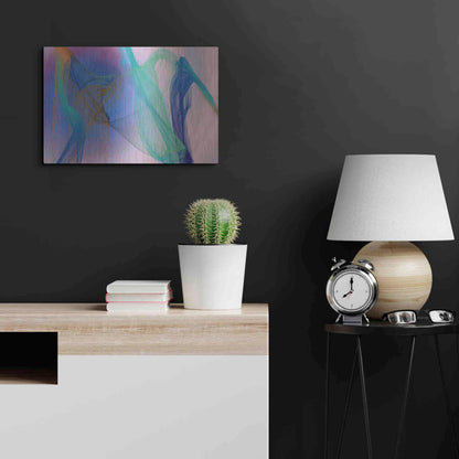 Luxe Metal Art 'Color In The Lines 9' by Irena Orlov Metal Wall Art,24x16