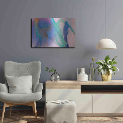 Luxe Metal Art 'Color In The Lines 9' by Irena Orlov Metal Wall Art,24x16