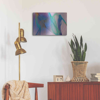 Luxe Metal Art 'Color In The Lines 9' by Irena Orlov Metal Wall Art,24x16
