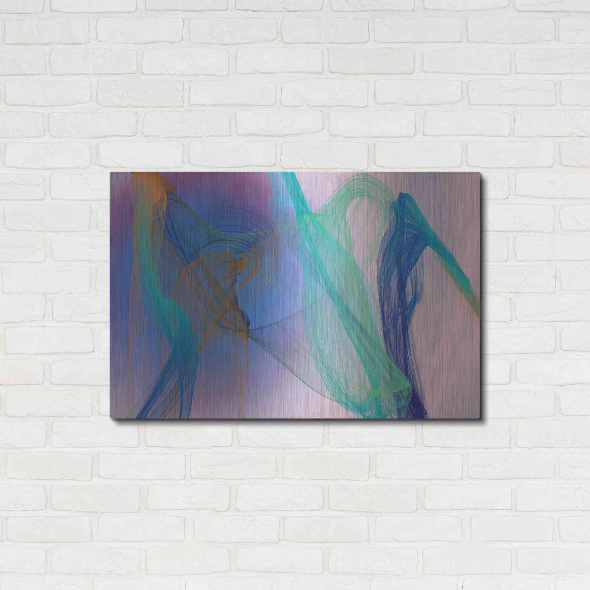 Luxe Metal Art 'Color In The Lines 9' by Irena Orlov Metal Wall Art,36x24
