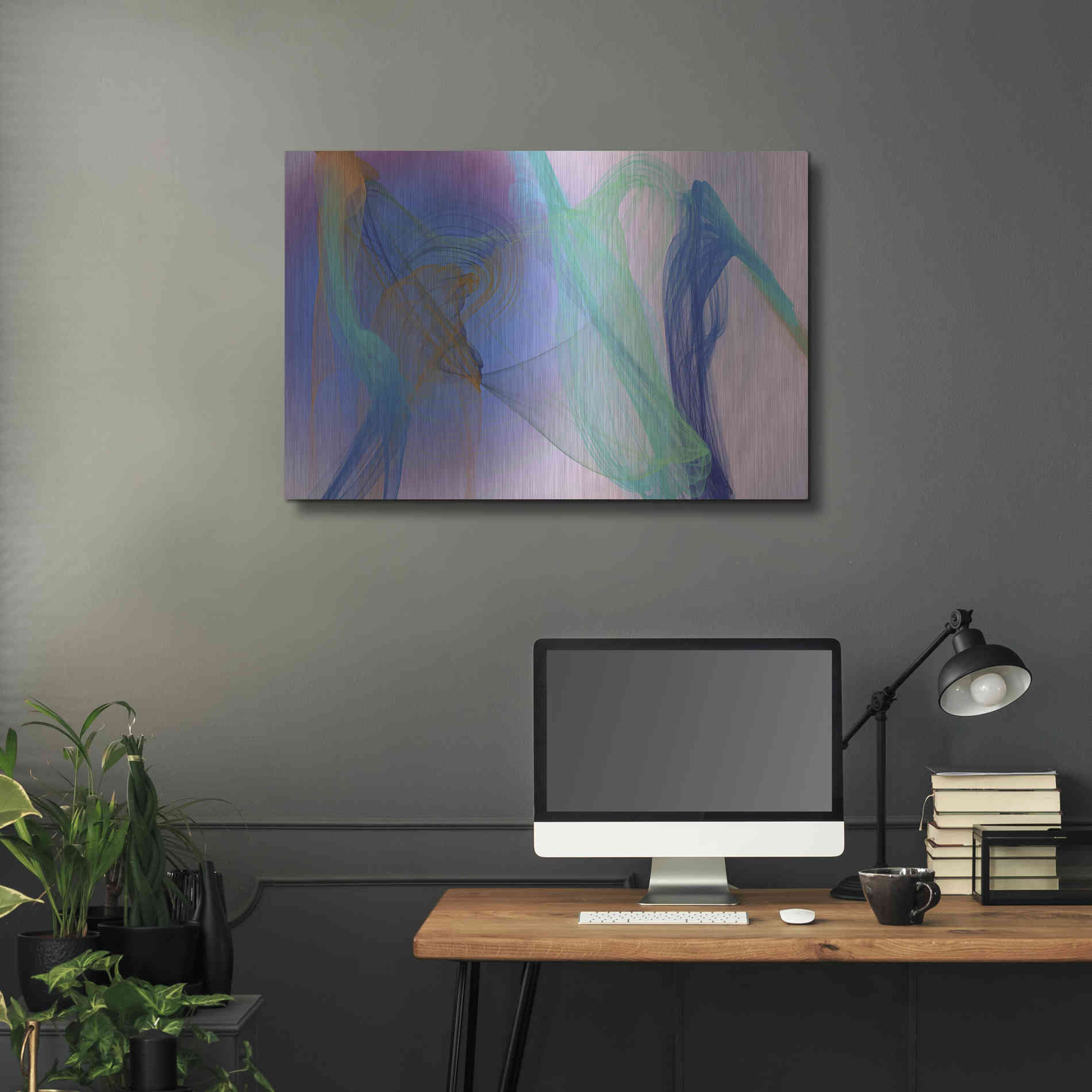 Luxe Metal Art 'Color In The Lines 9' by Irena Orlov Metal Wall Art,36x24