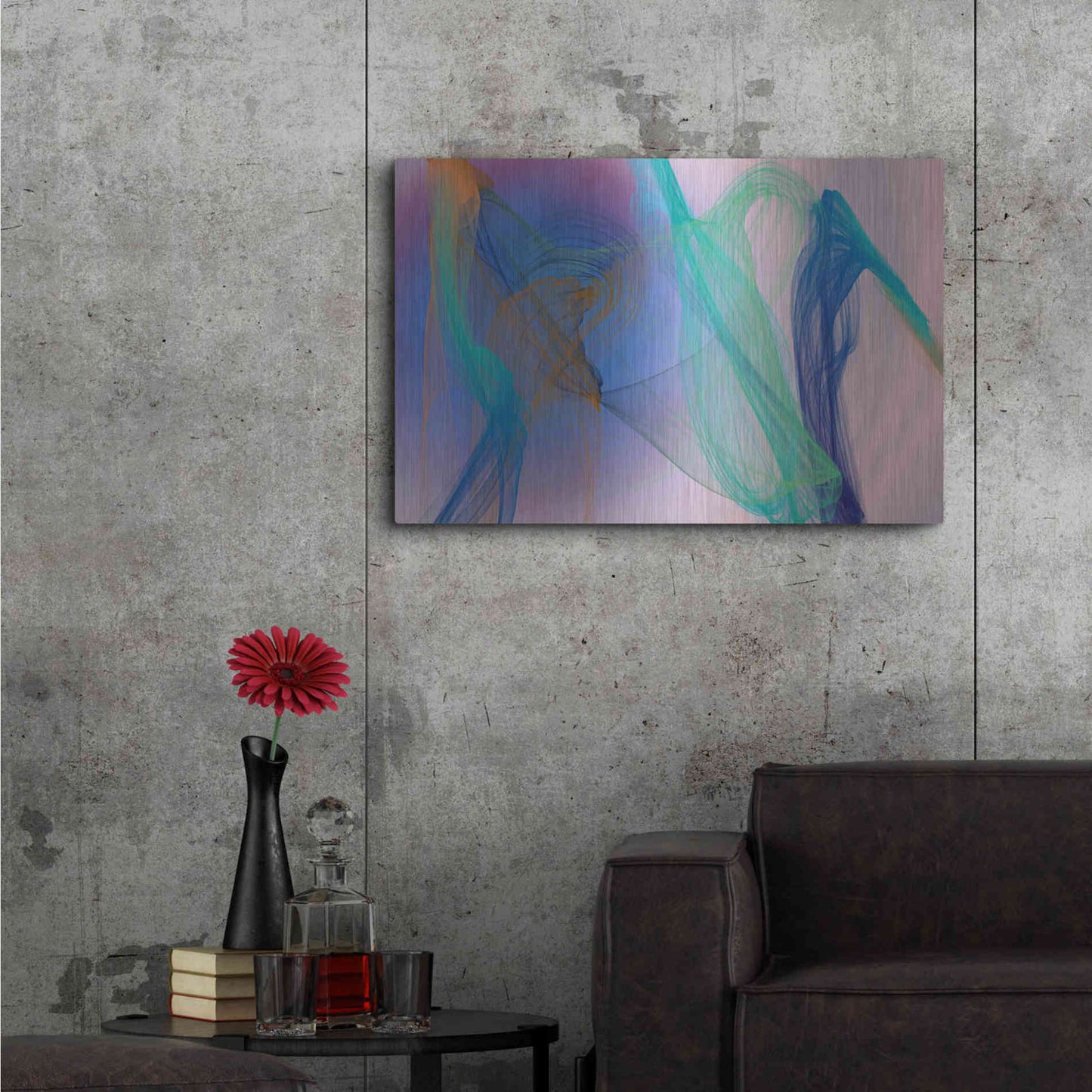 Luxe Metal Art 'Color In The Lines 9' by Irena Orlov Metal Wall Art,36x24