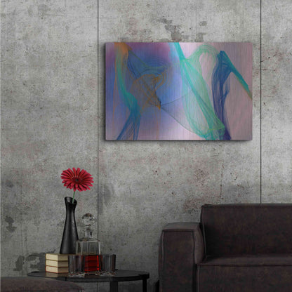 Luxe Metal Art 'Color In The Lines 9' by Irena Orlov Metal Wall Art,36x24