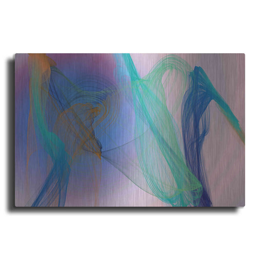 Luxe Metal Art 'Color In The Lines 9' by Irena Orlov Metal Wall Art