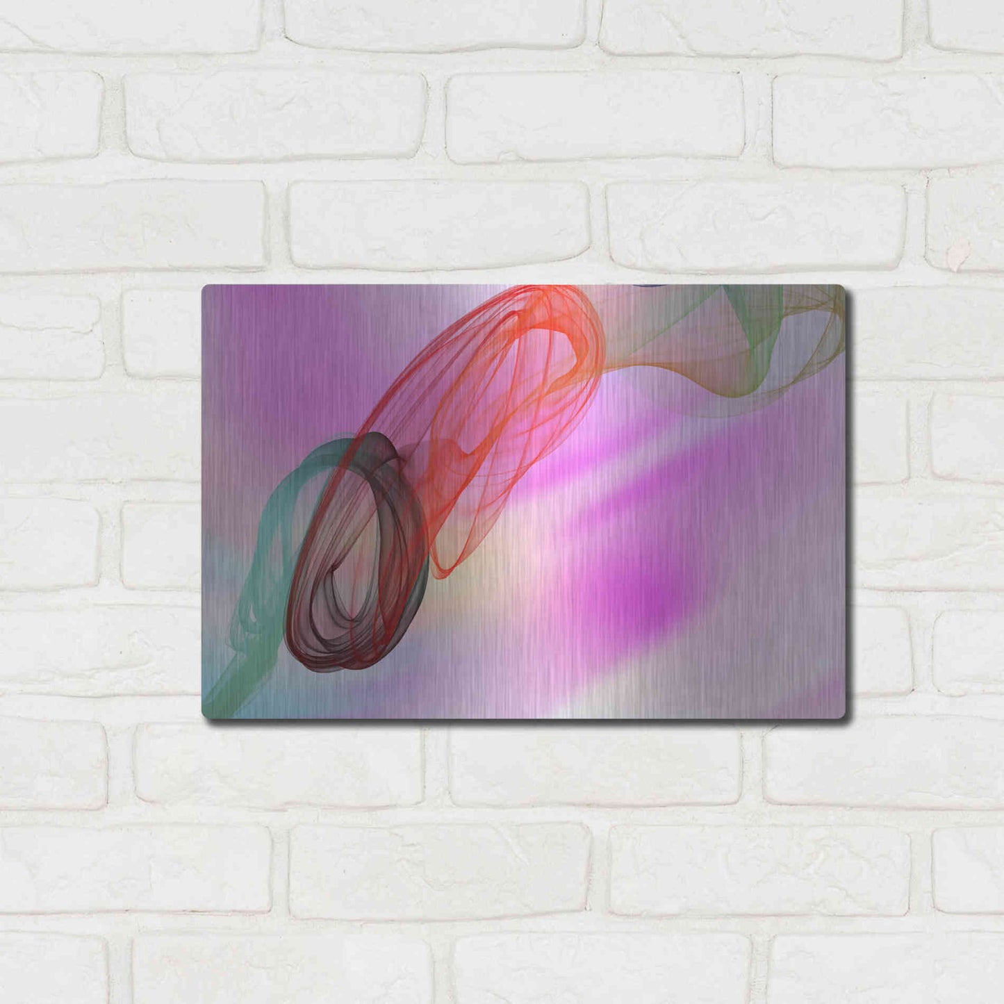 Luxe Metal Art 'Color In The Lines 10' by Irena Orlov Metal Wall Art,16x12