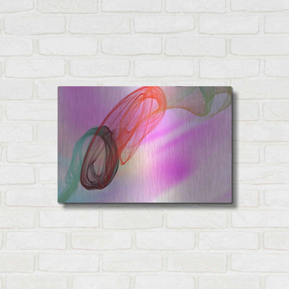 Luxe Metal Art 'Color In The Lines 10' by Irena Orlov Metal Wall Art,24x16