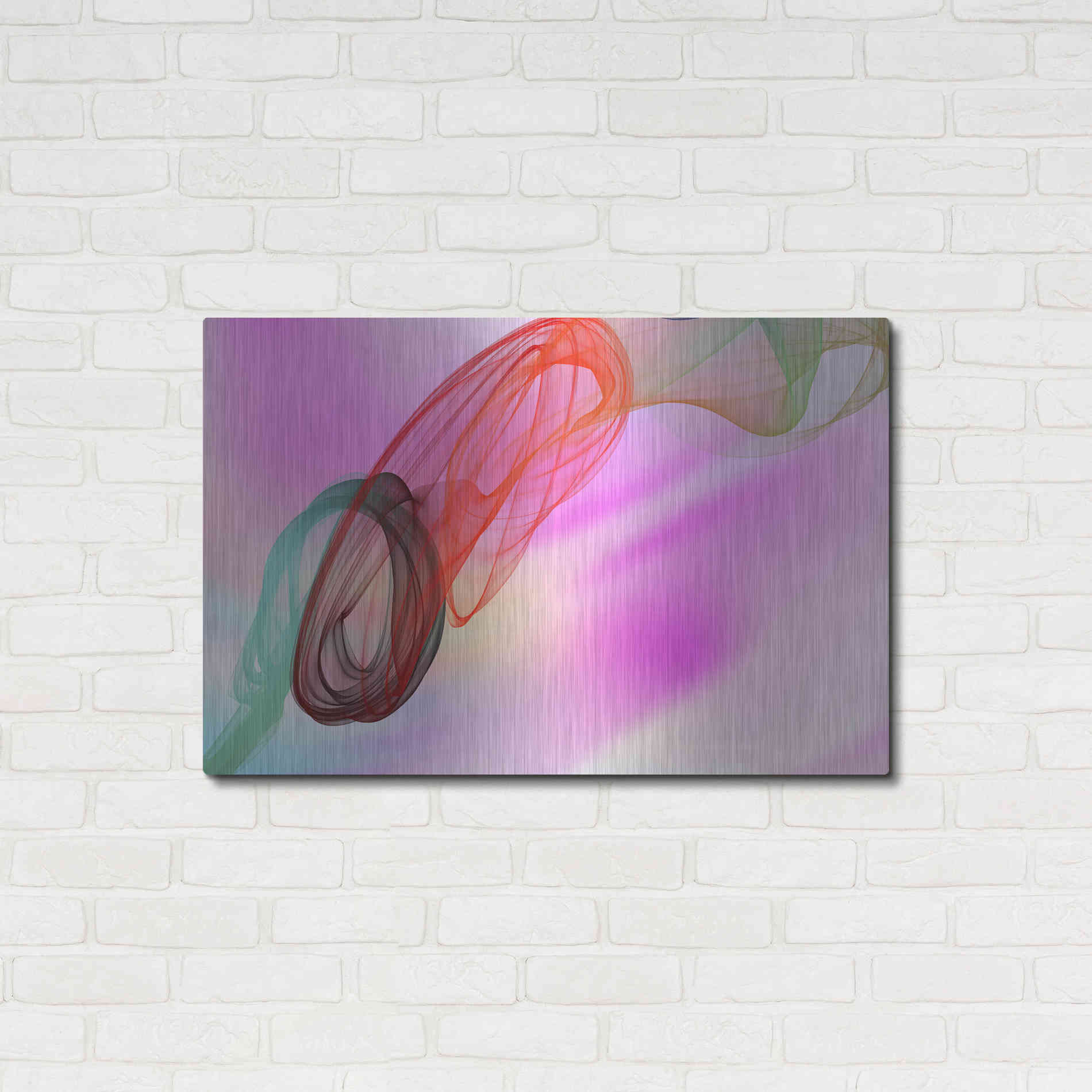 Luxe Metal Art 'Color In The Lines 10' by Irena Orlov Metal Wall Art,36x24