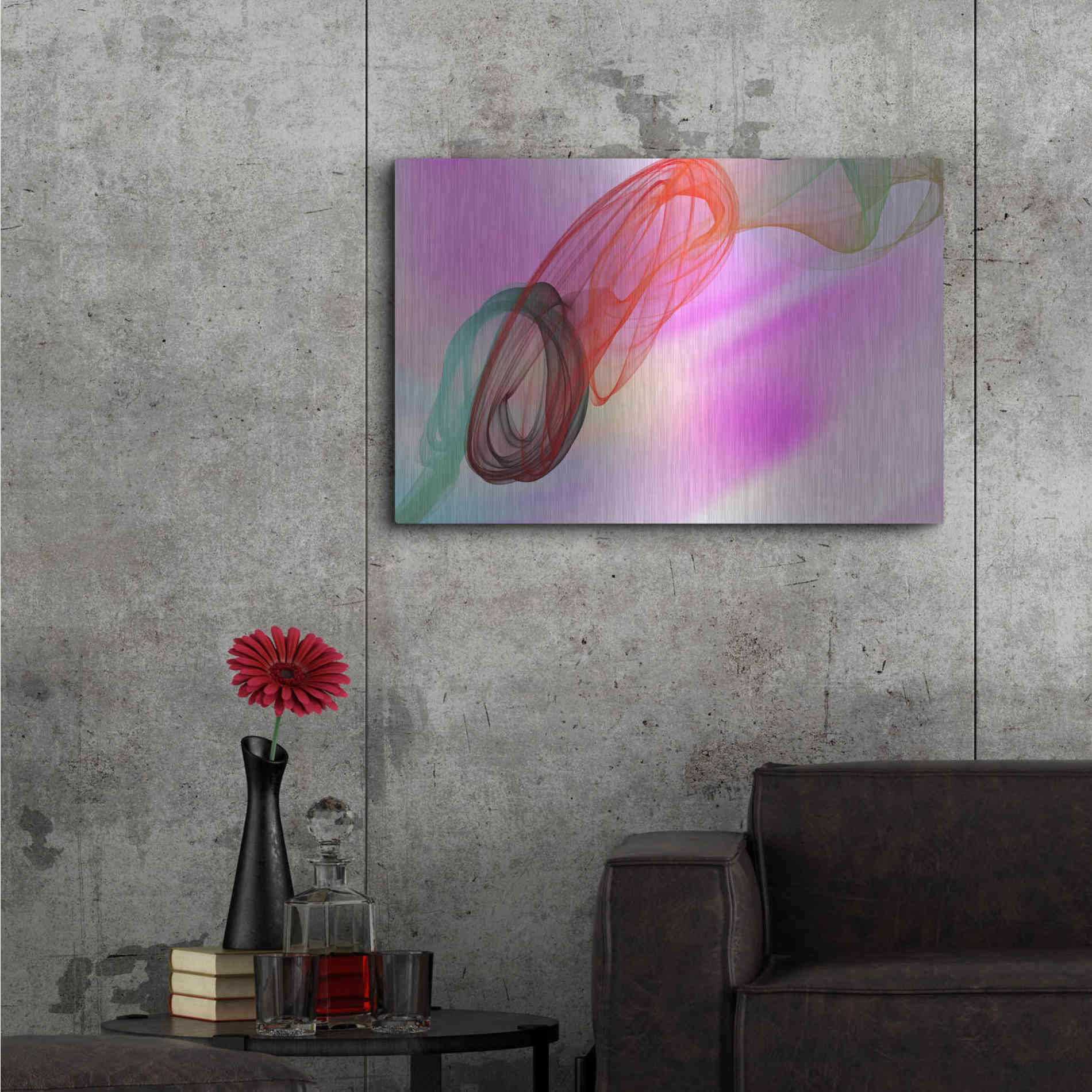 Luxe Metal Art 'Color In The Lines 10' by Irena Orlov Metal Wall Art,36x24